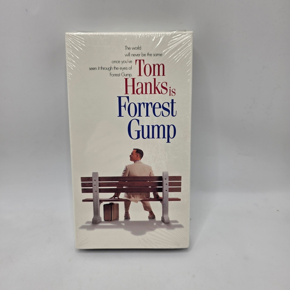 Paramount Forrest Gump VHS White Sealed 1994‎ Drama Tom Hanks Retro Movie